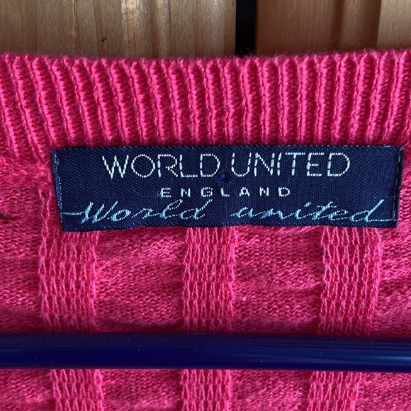 Pink 3/4 Sleeve Button Up- Shell Buttons - Picture 3 of 6